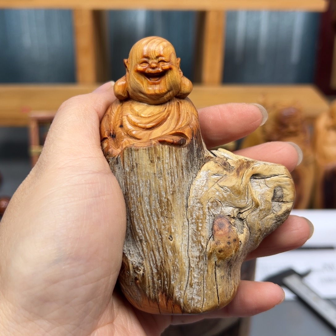 柏木崖柏木摆件手把件，39