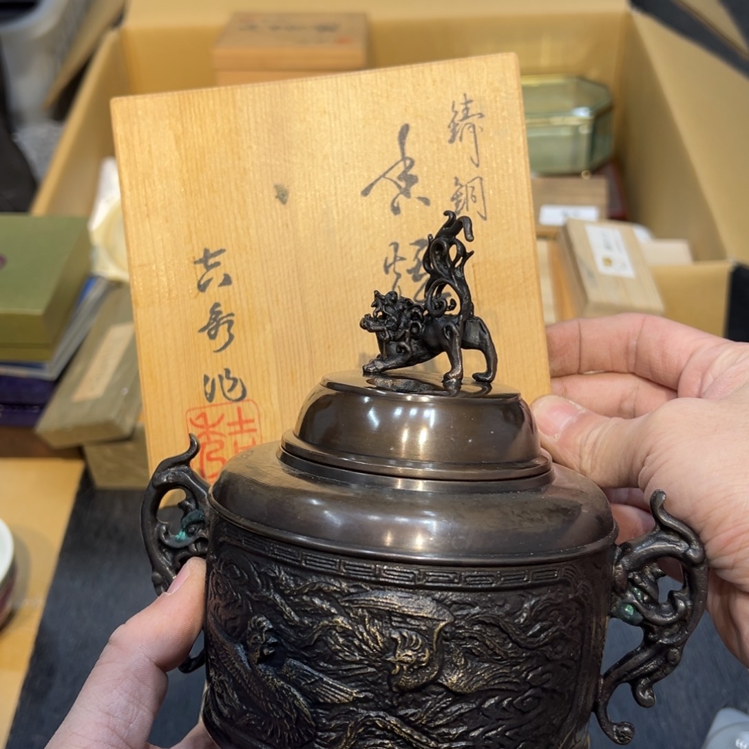 铜中古工艺品摆件