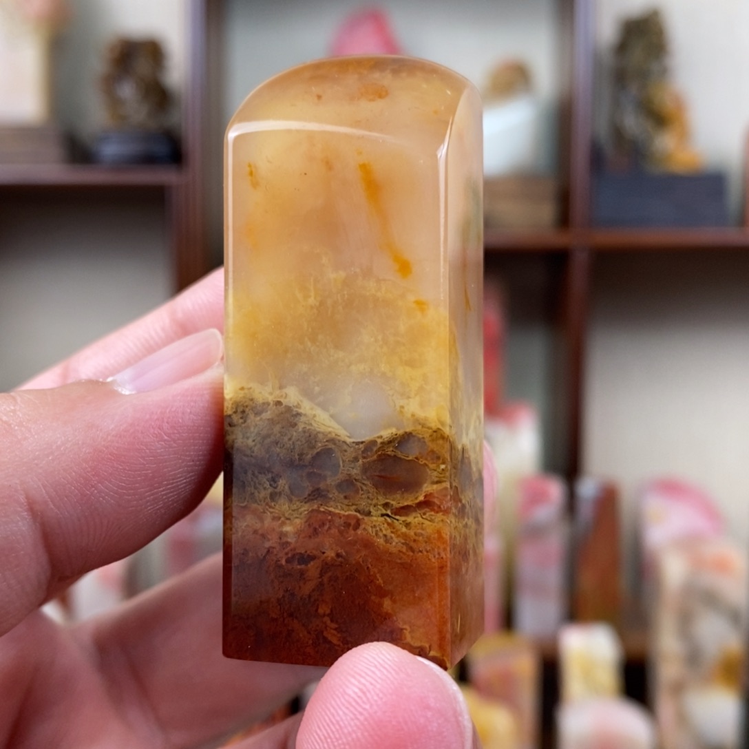 巴林石印石巴林石精品素章