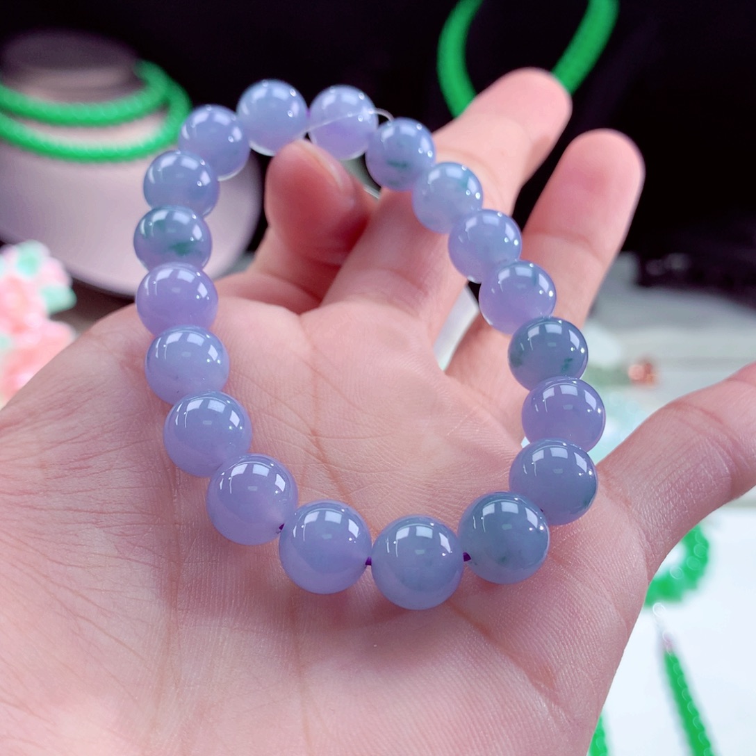 翡翠手链未镶嵌卡10mm