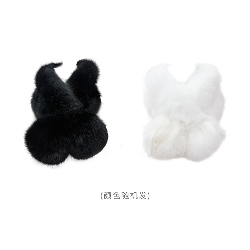保暖少女风时尚设计师毛茸茸女围脖W16QDA012