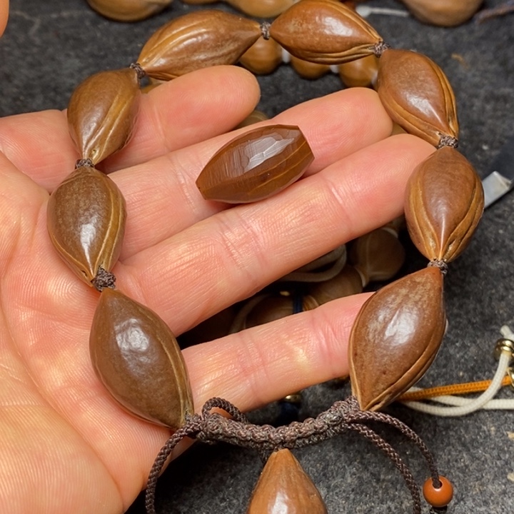 橄榄核手串1.5紫肉手串14号