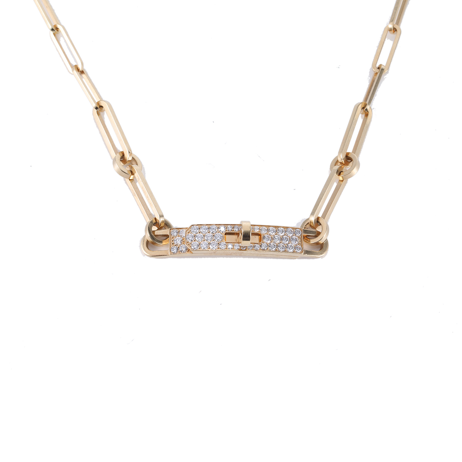 95新 Hermes/爱马仕 小花6欢 kelly 颈链 手链 二合一 18K黄金