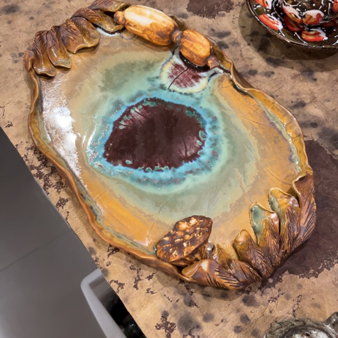 S***蓝景德镇纯手工手绘陶瓷