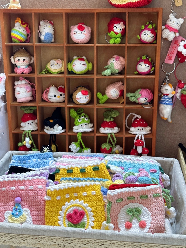 直播间专拍先选款后结米 手工钩织挂件玩偶等小可爱