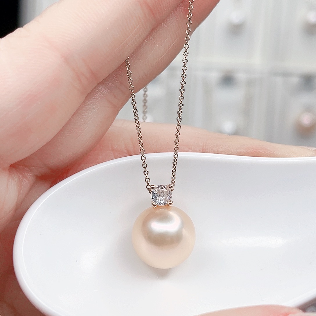 合金淡水珍珠吊坠(赠链)