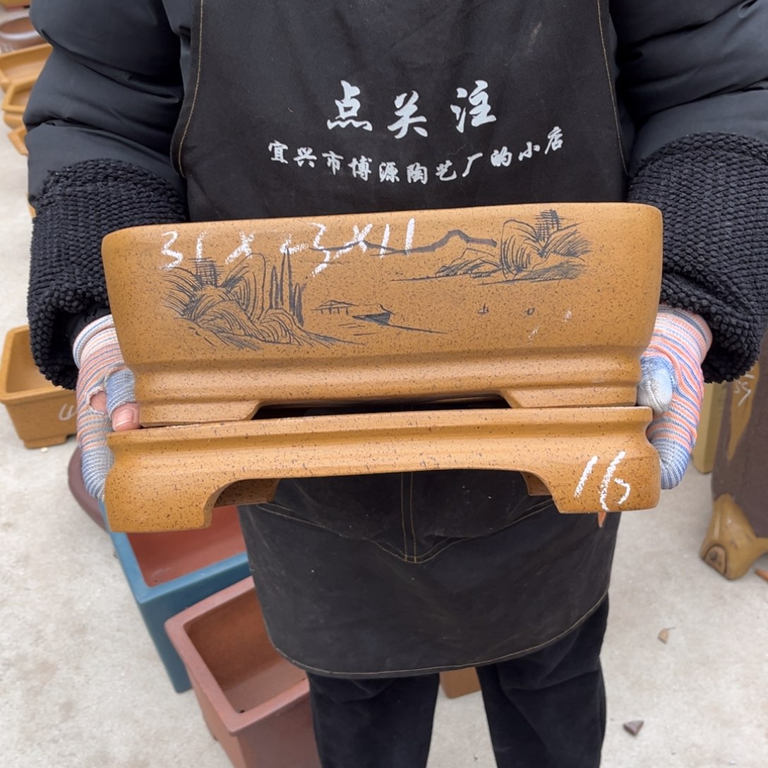 紫砂花盆盆景艺术