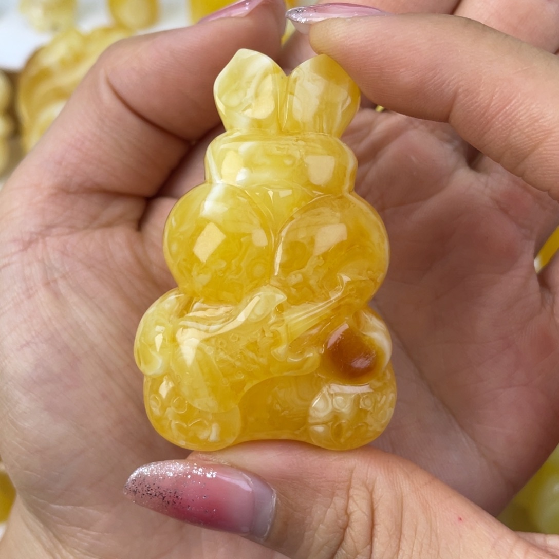 琥珀裸石未镶嵌蜜蜡