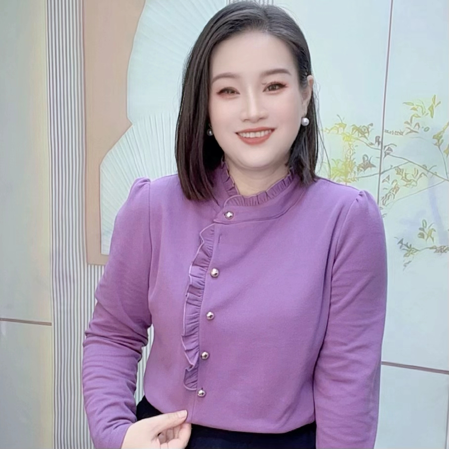 《加绒加厚》冬季新款时尚简约设计开扣款棉感百搭款上衣2601