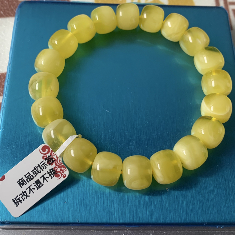 琥珀蜜蜡老型手串（瑕疵）#36