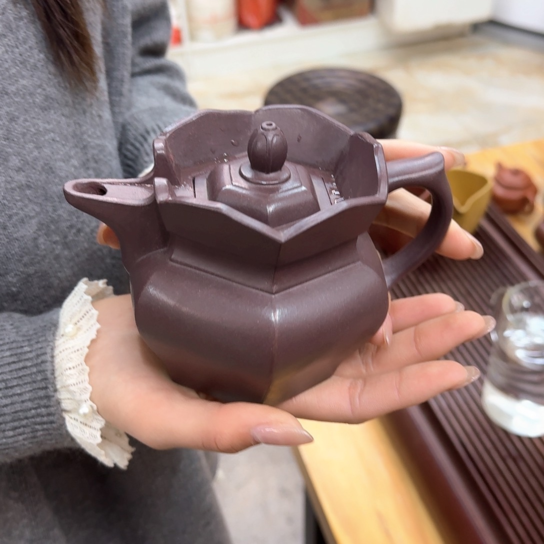 紫砂茶壶紫砂壶僧帽400cc