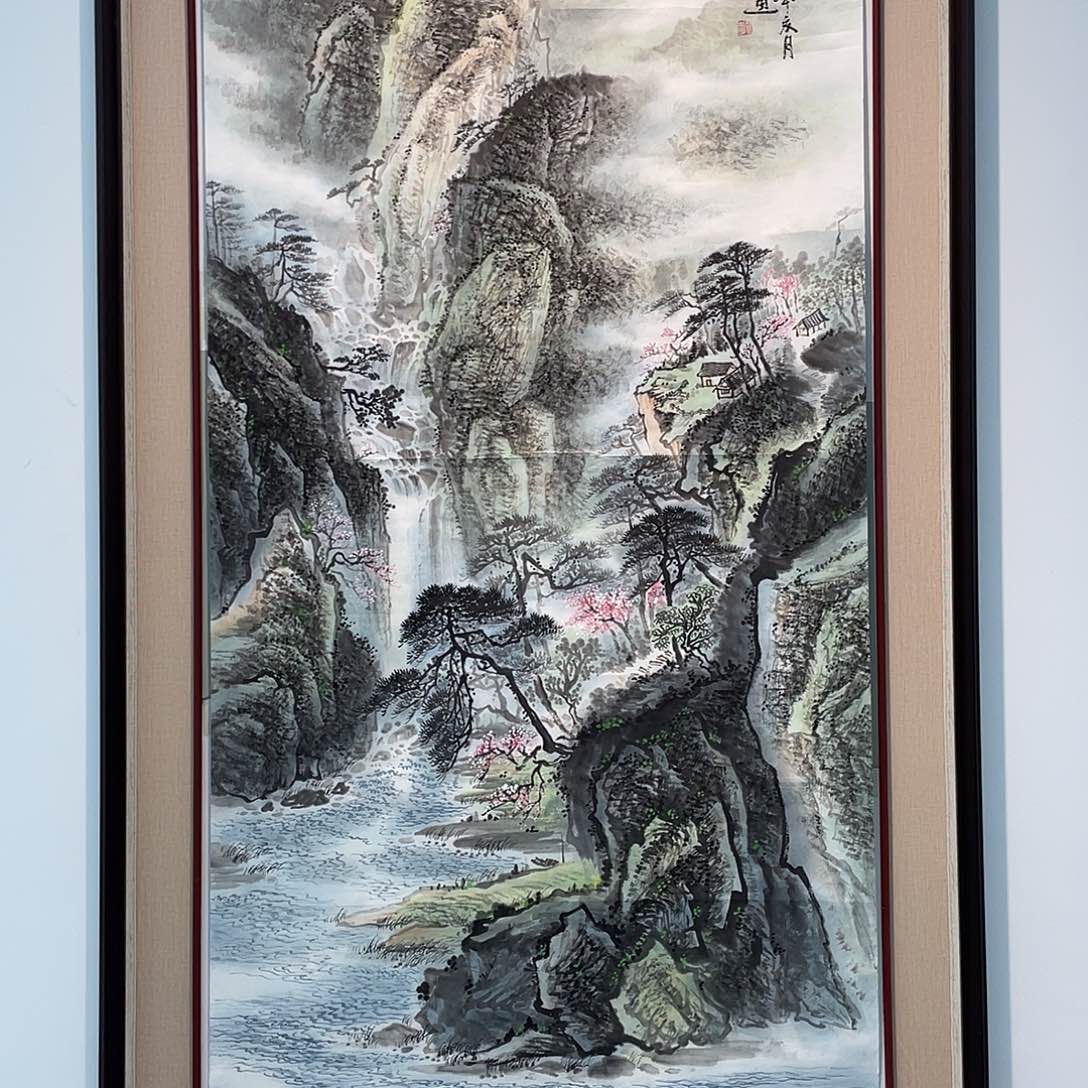 国画凌行志手绘作品