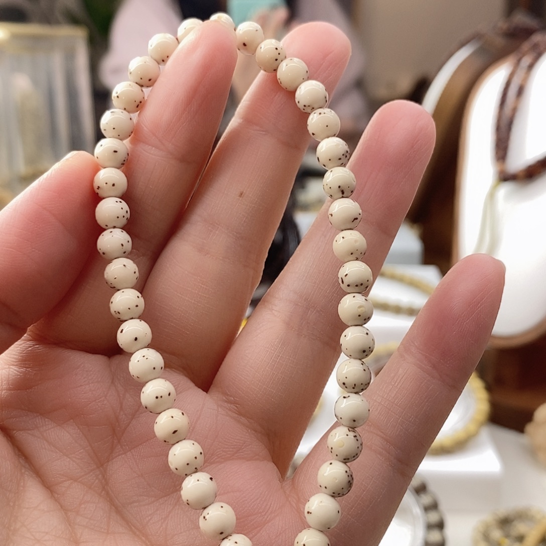 星月菩提手串卡6瓷白龙蛋手持C