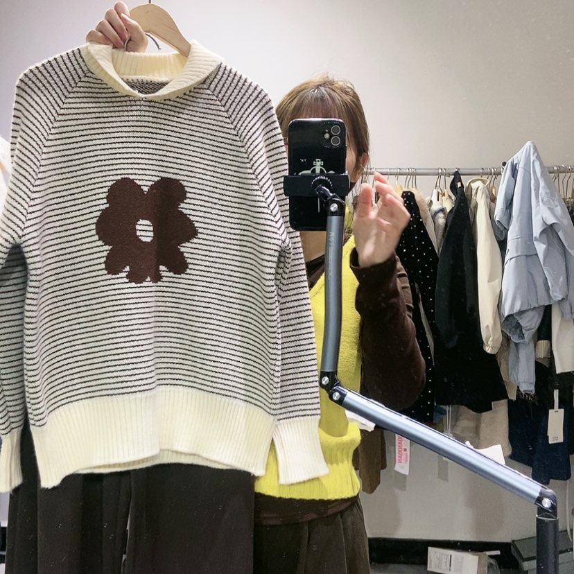 【闪购商品】咖色条纹