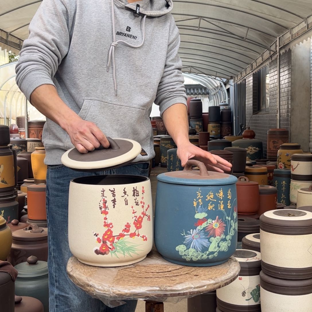 紫砂茶叶罐8 饼茶叶罐