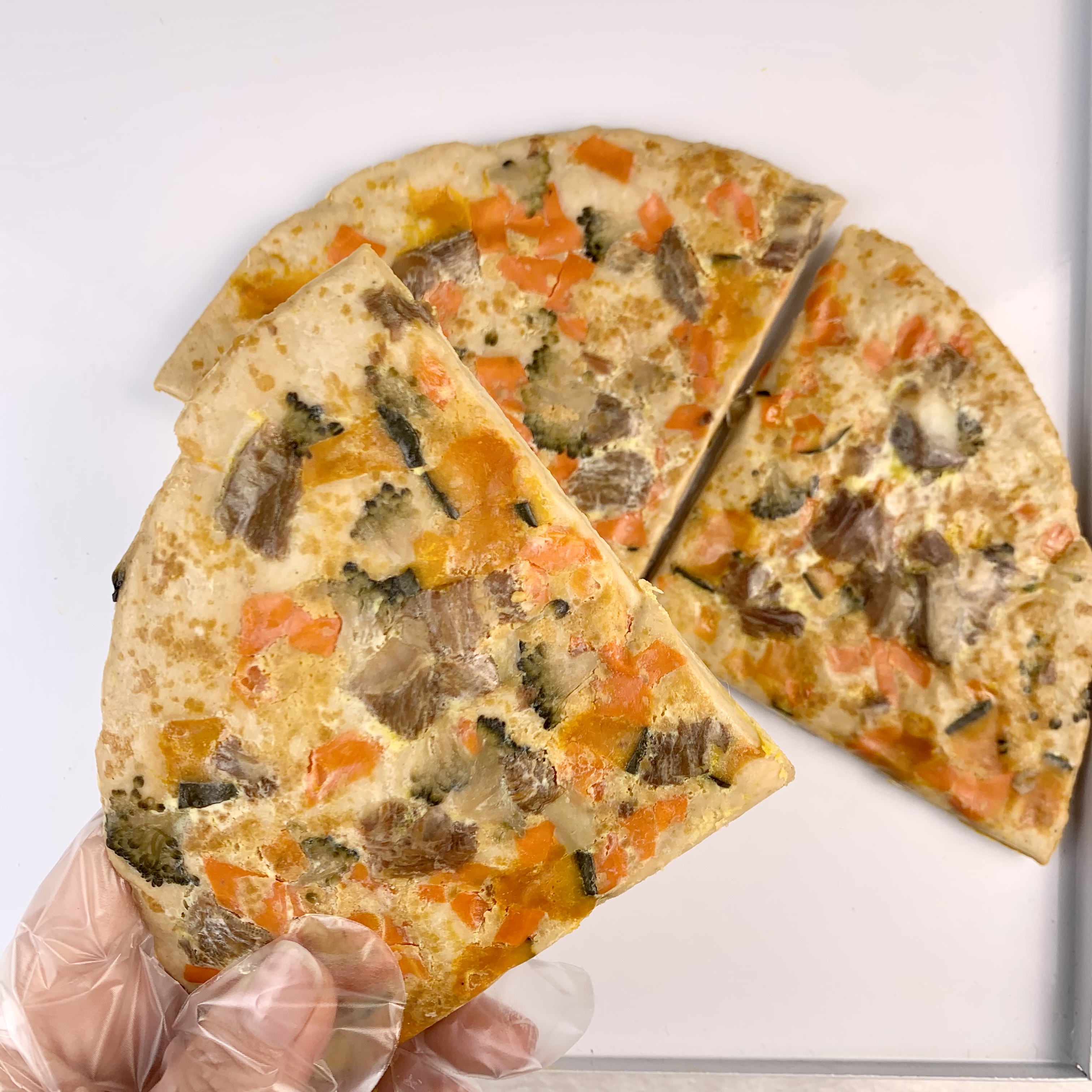 [全场满4件包邮]宠物鲜食蛋黄牛肉披萨1支装整个 鸡肉奶酪西兰花