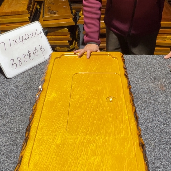 楠木实木家具根雕茶盘