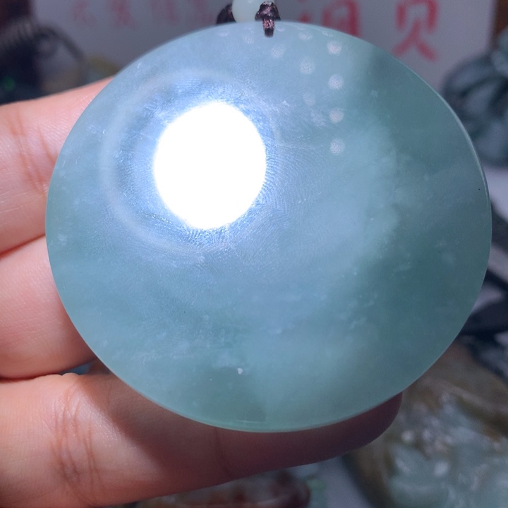 翡翠颈饰未镶嵌保真天然A货翡翠