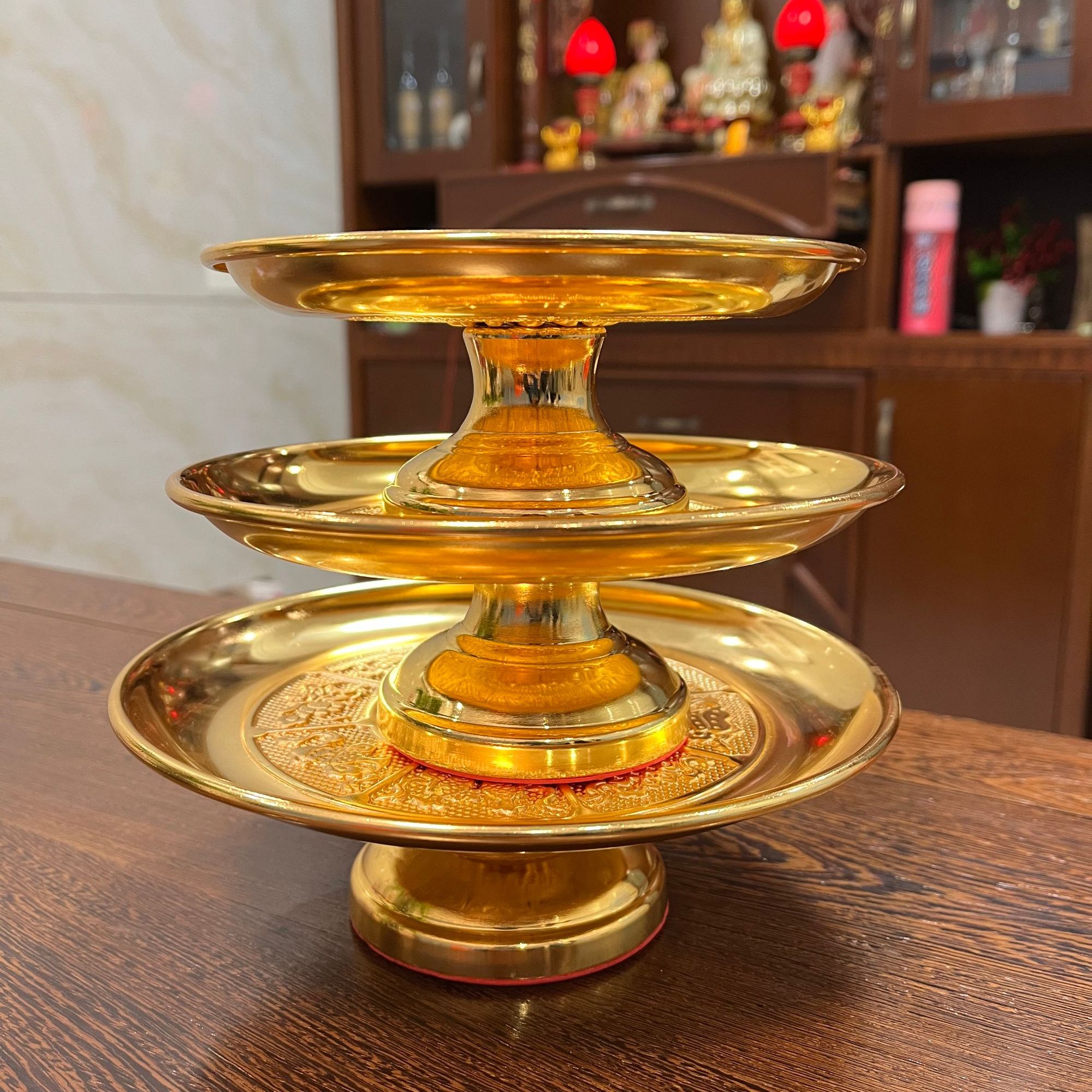 【加厚款供盘】闽南招财水果盘福建莲花贡盘|防摔 耐磨 精美大气