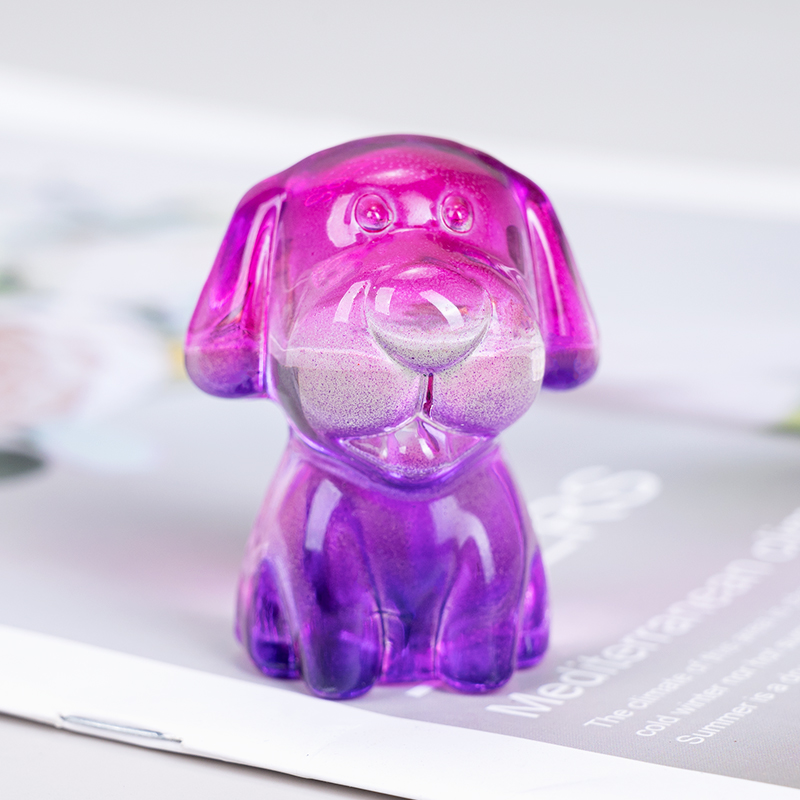 L626 紫色生肖狗家居装饰创意现代工艺品朋友生日送礼轻奢摆件