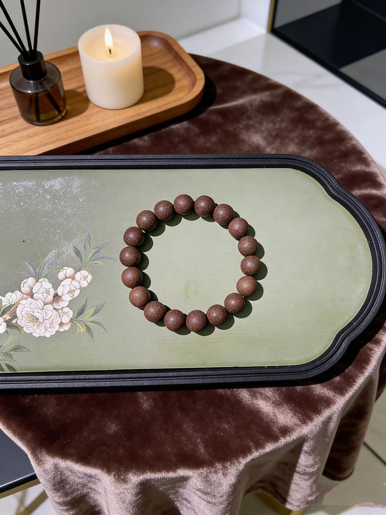 檀居香【二苏旧居合香】中药手串，古法手工制作。