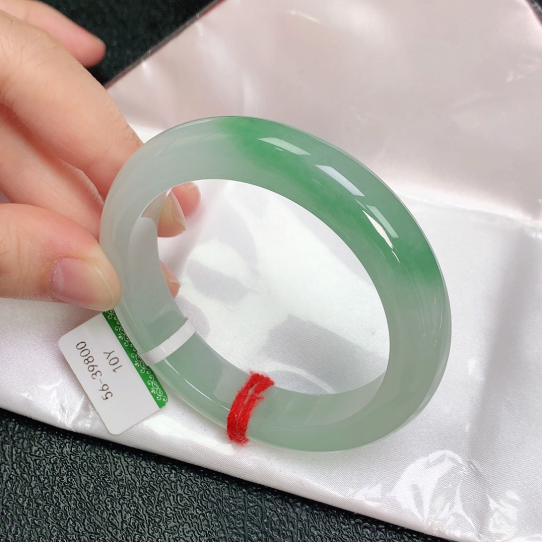 翡翠手镯未镶嵌56正