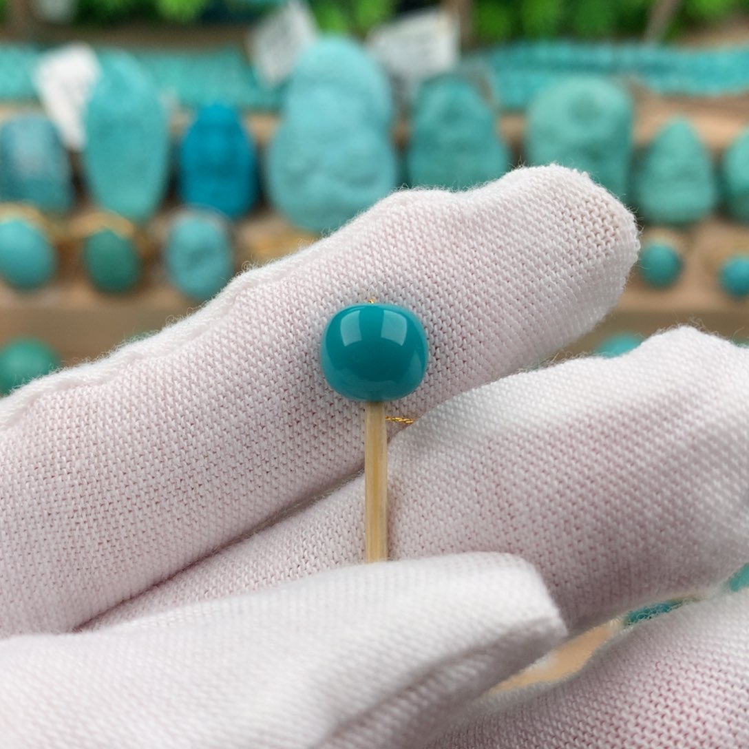 绿松石配饰未镶嵌卡8*7.5