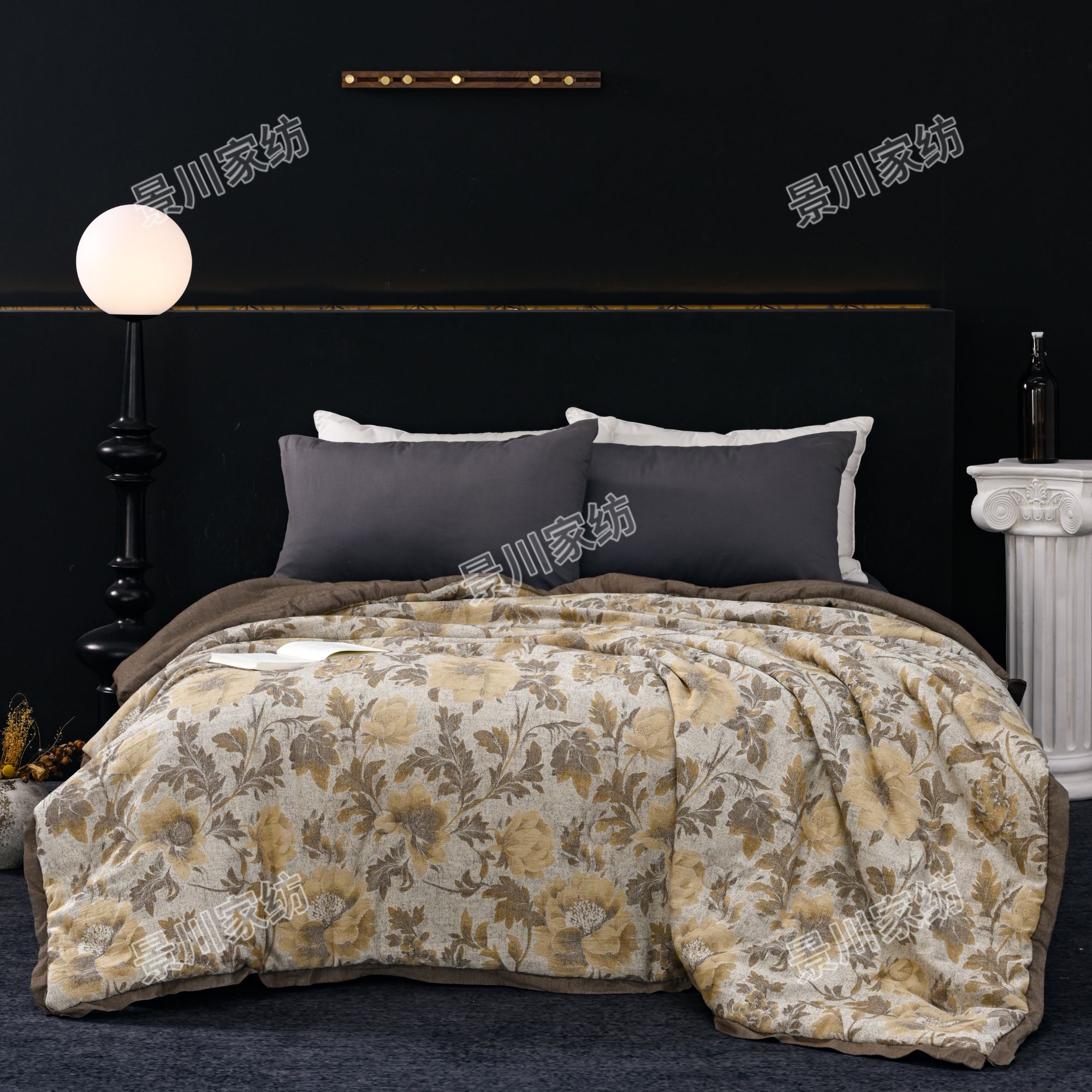 【悠朵】高端云锦棉色织提花200*230cm双人 冬被（约6斤）