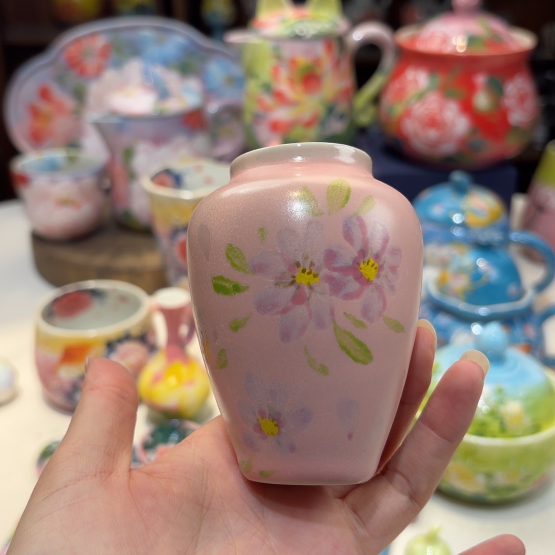 景德镇手绘高温釉下彩陶瓷茶具