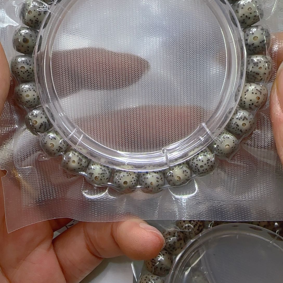 星月菩提手串145哈哈石玉星月菩提98桶单圈