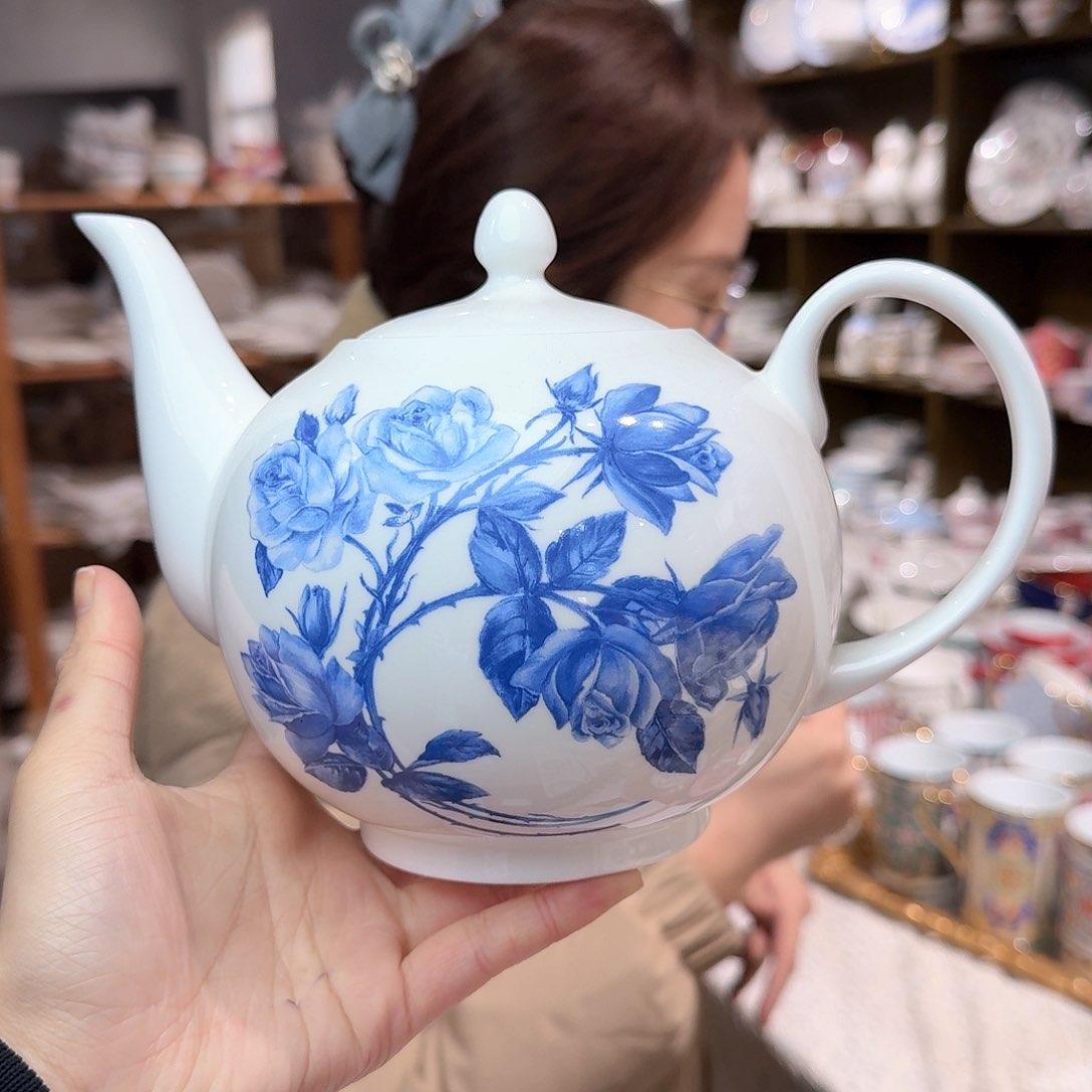 瓷安家茶壶一个外贸尾单1100ml瑕疵品不忒不还 