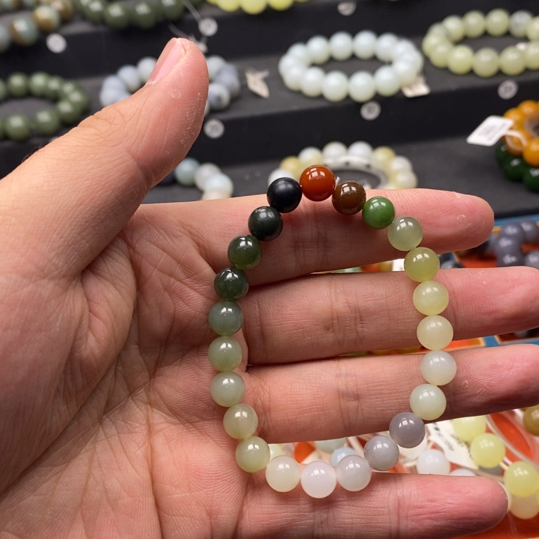 和田玉未镶嵌手链