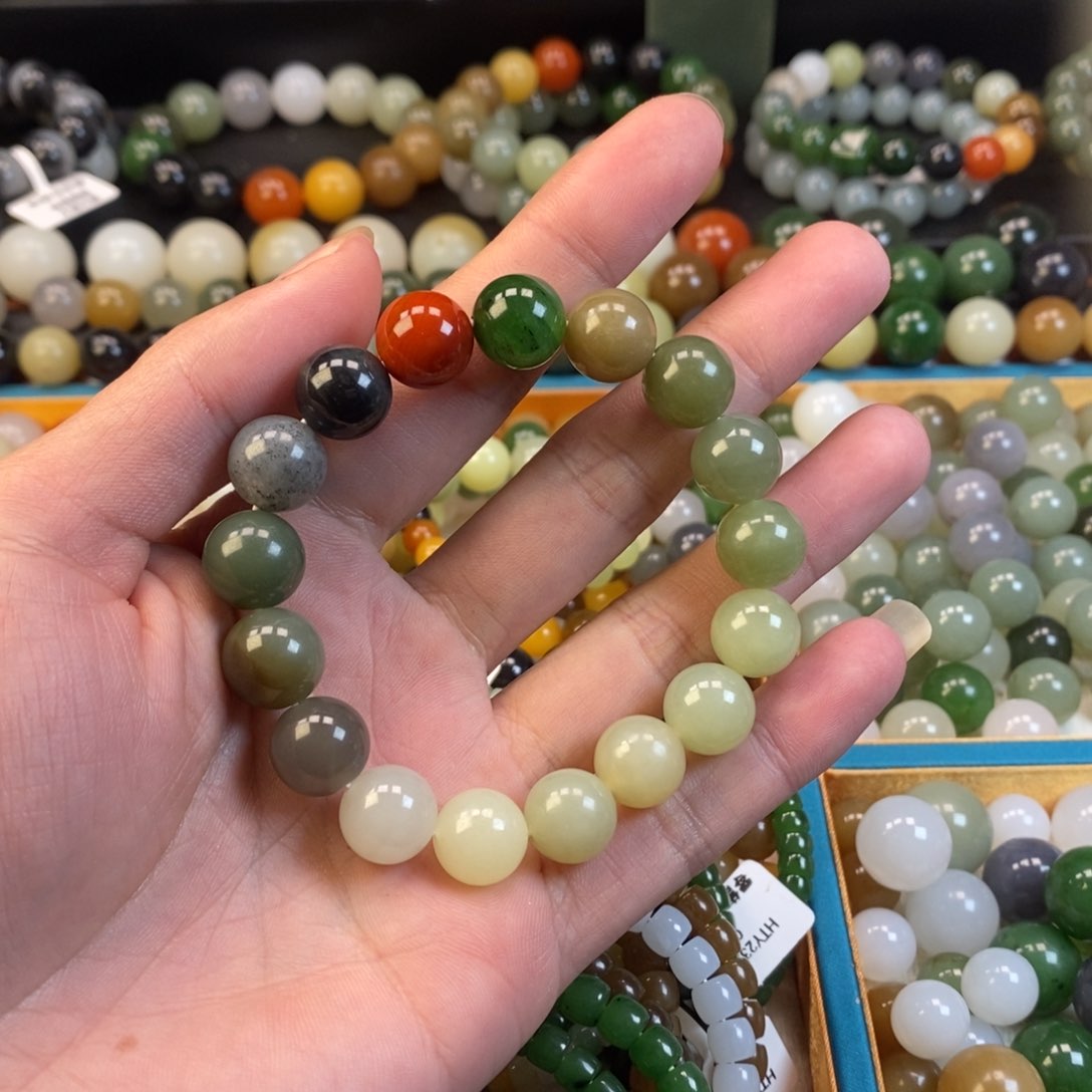 和田玉手串未镶嵌卡12福利多宝