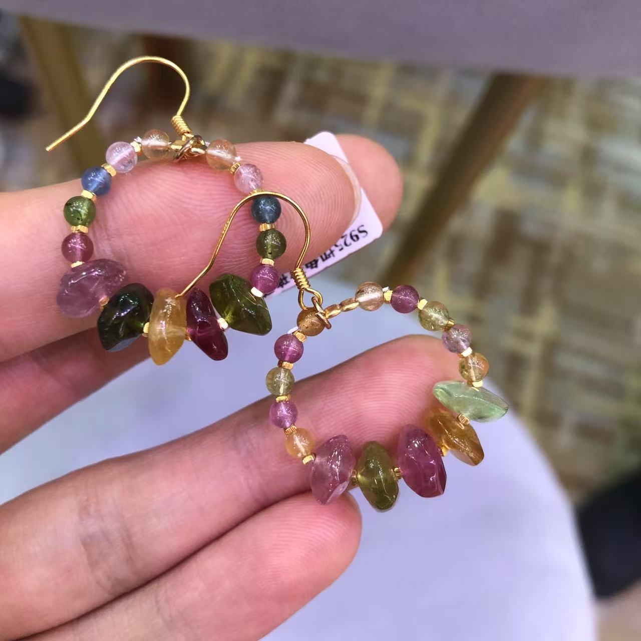 【老掌柜讲珠宝】高阶碧玺耳环 DQZ062721