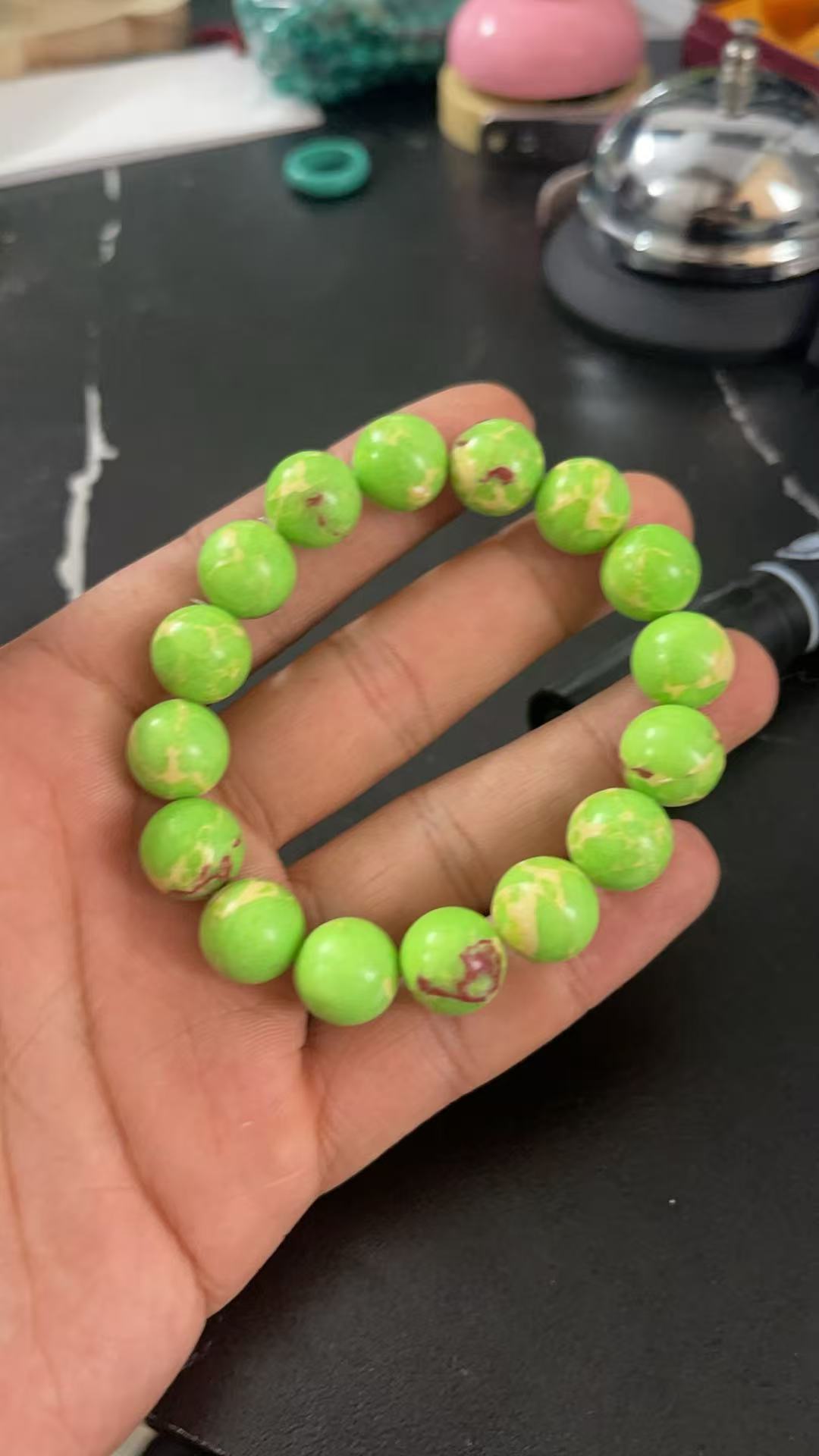 f3菜籽黄12mm手串