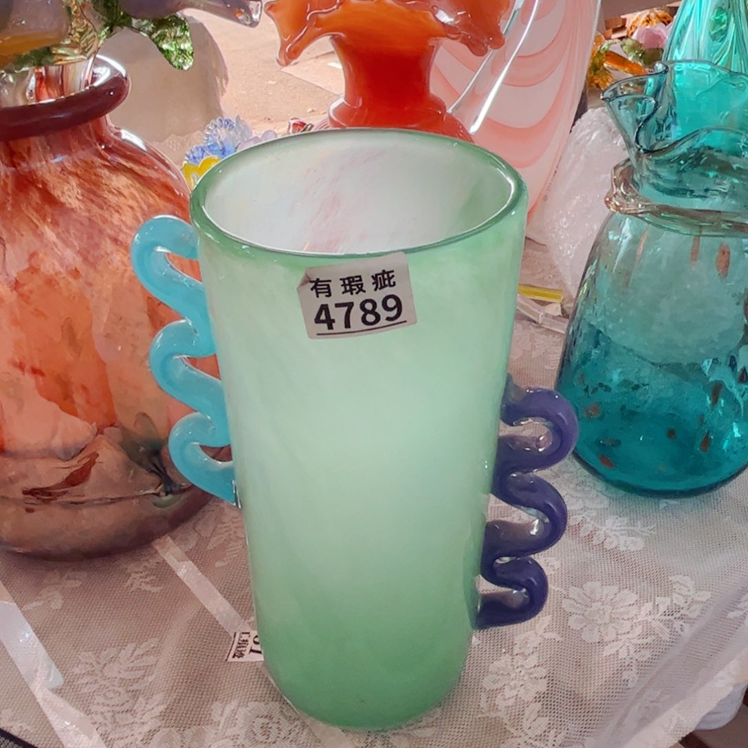 琉璃4789底部微瑕 花瓶摆件高30