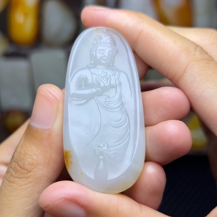 和田玉未镶嵌颈饰