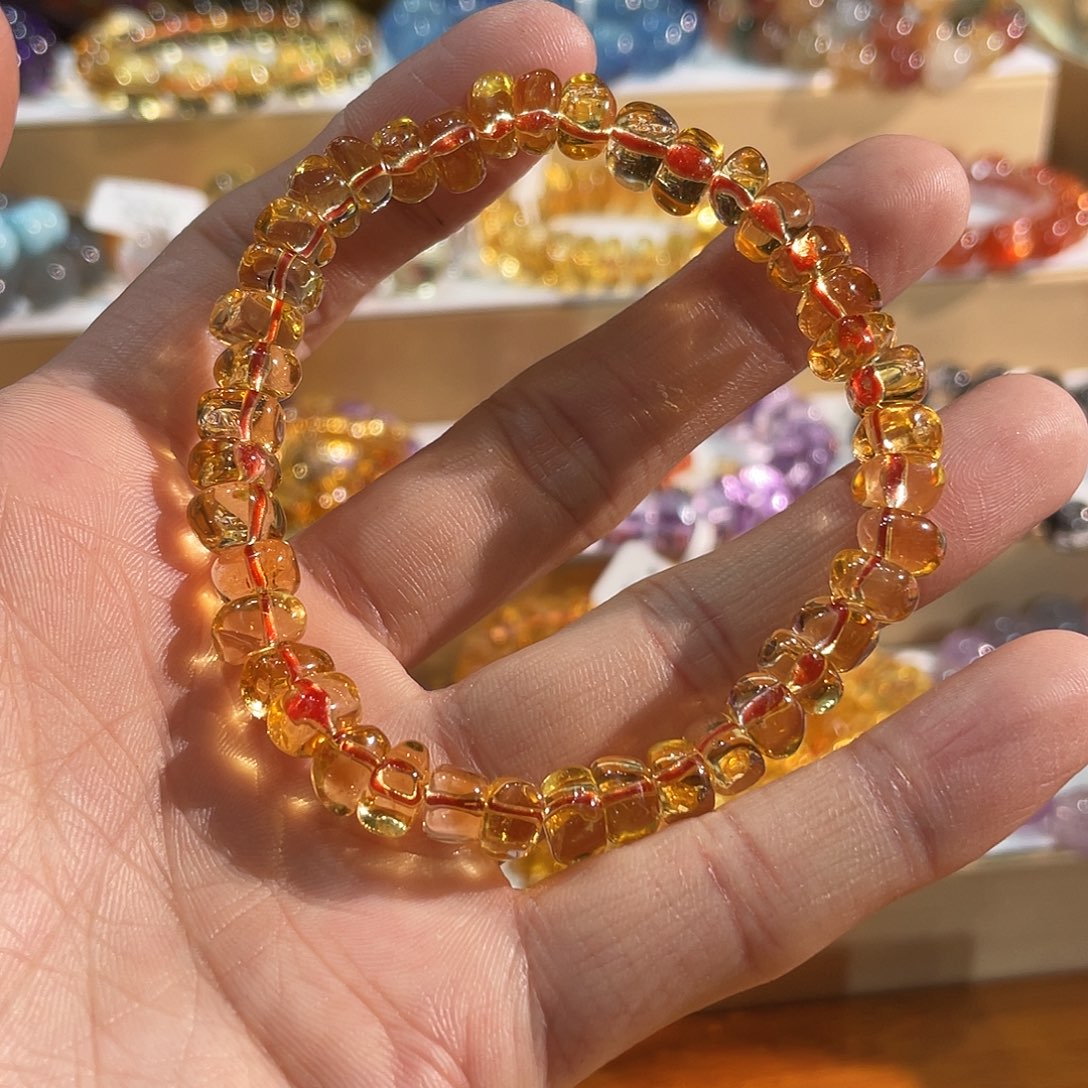 未镶嵌水晶手链黄水晶