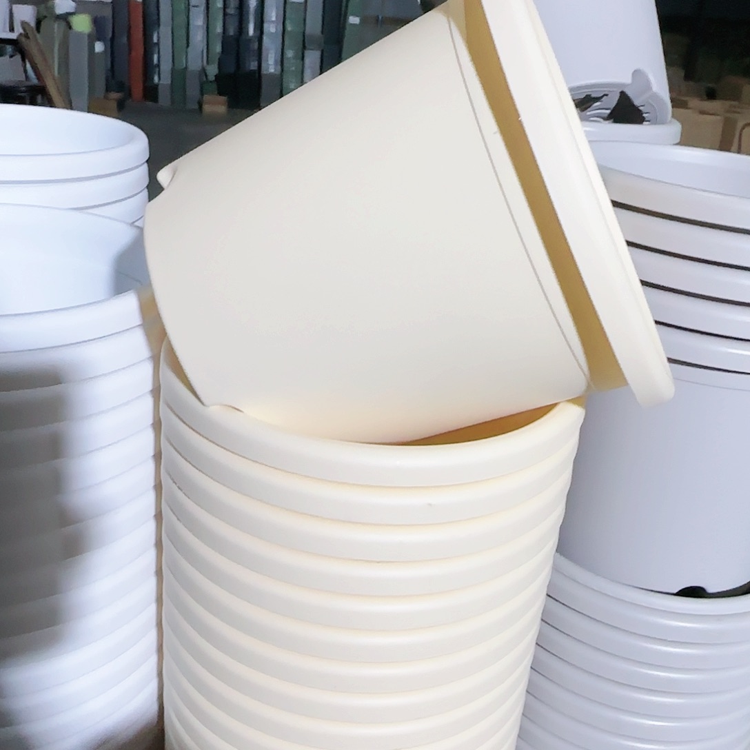 树脂四季盆4#无拖米黄3