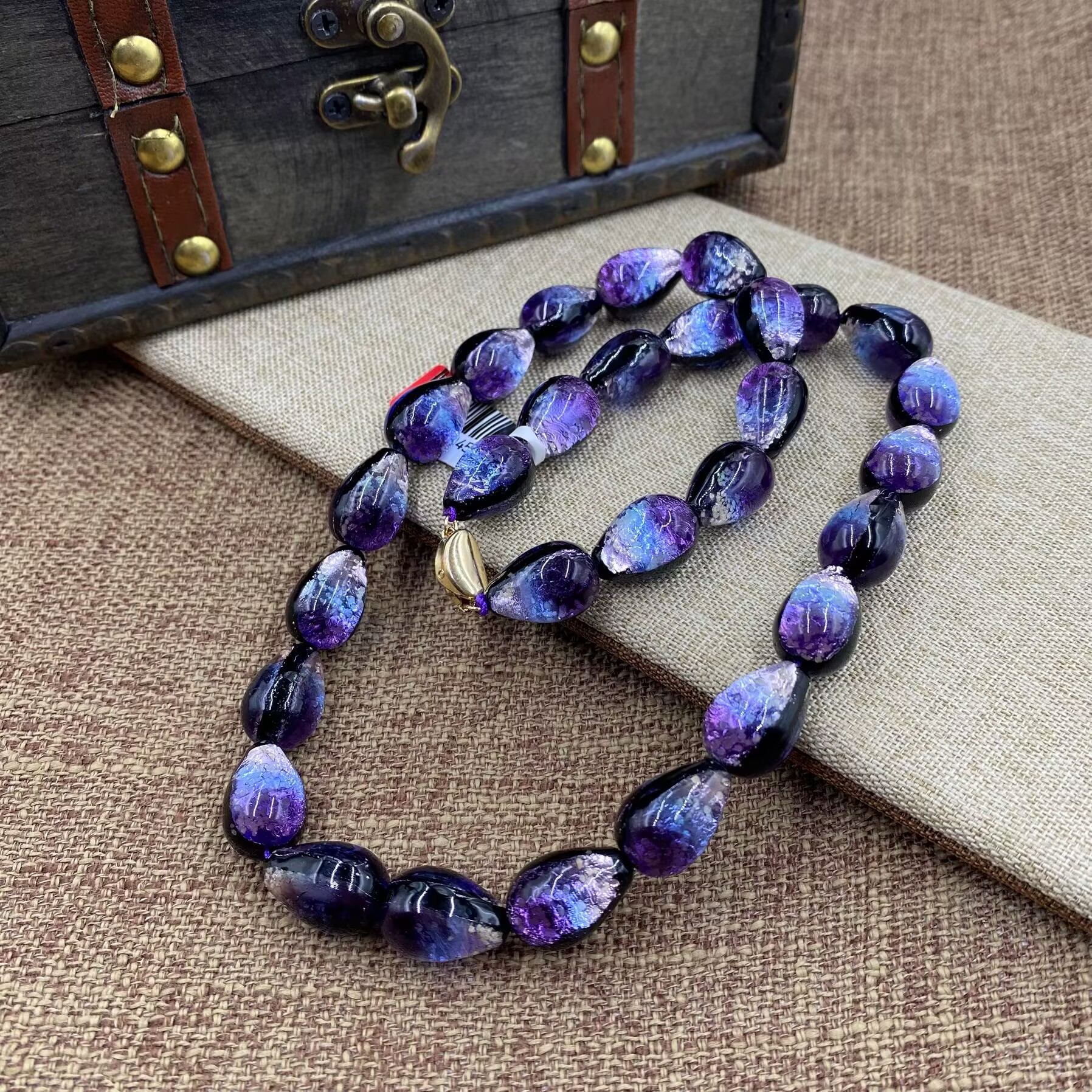 非金属珐琅项链 5065 紫色项链时尚精致高级