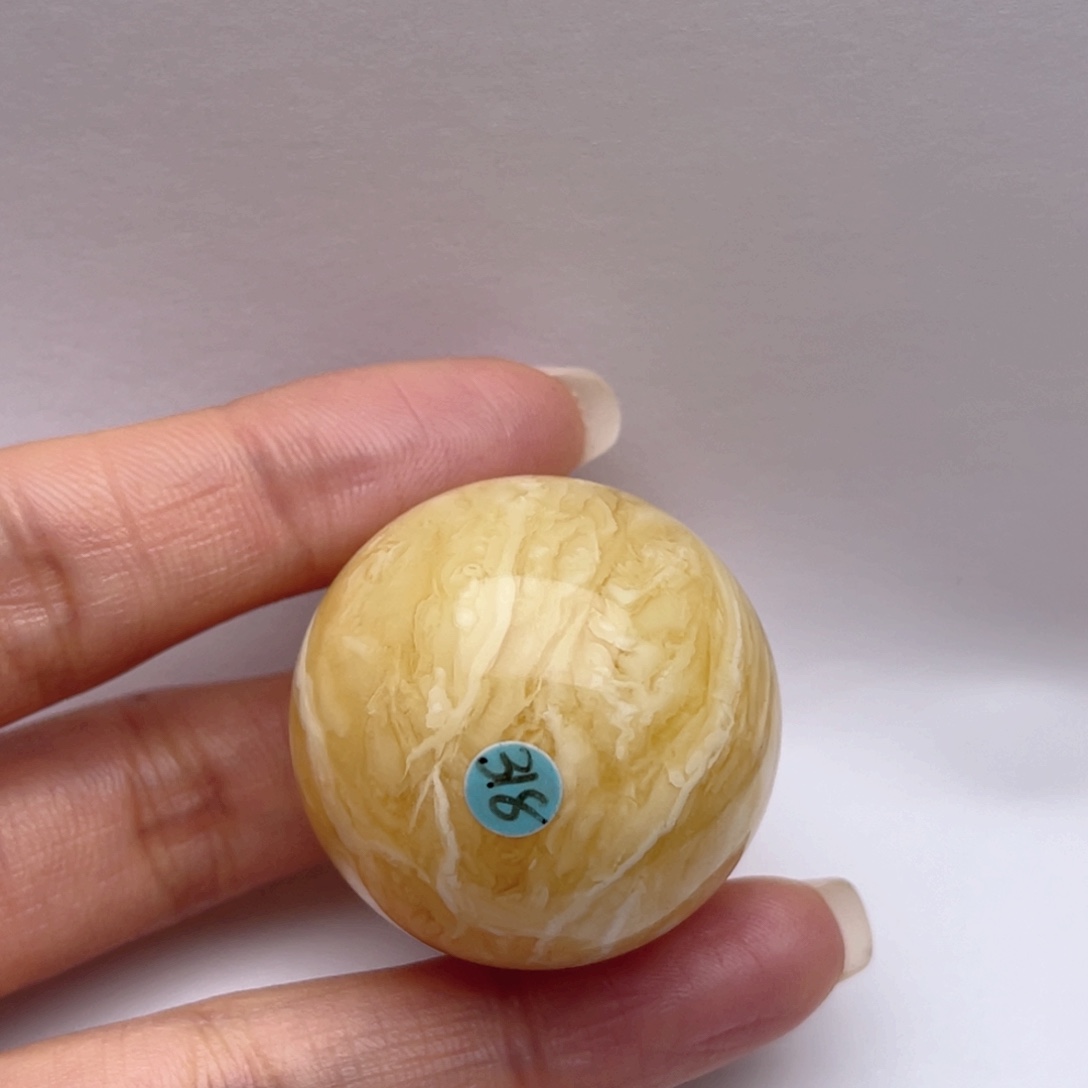 未镶嵌蜜蜡裸石囍蜜蜡圆珠 思思