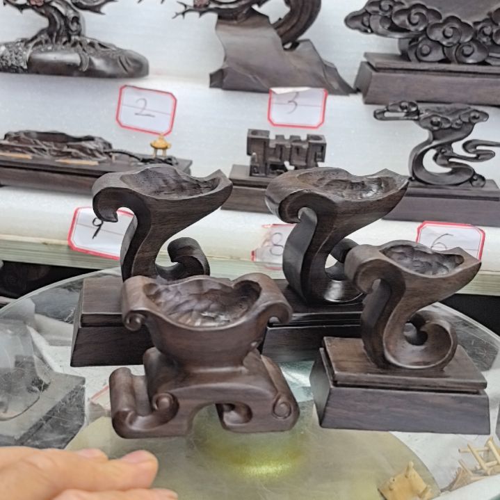 香榧木黑檀木奇石底座