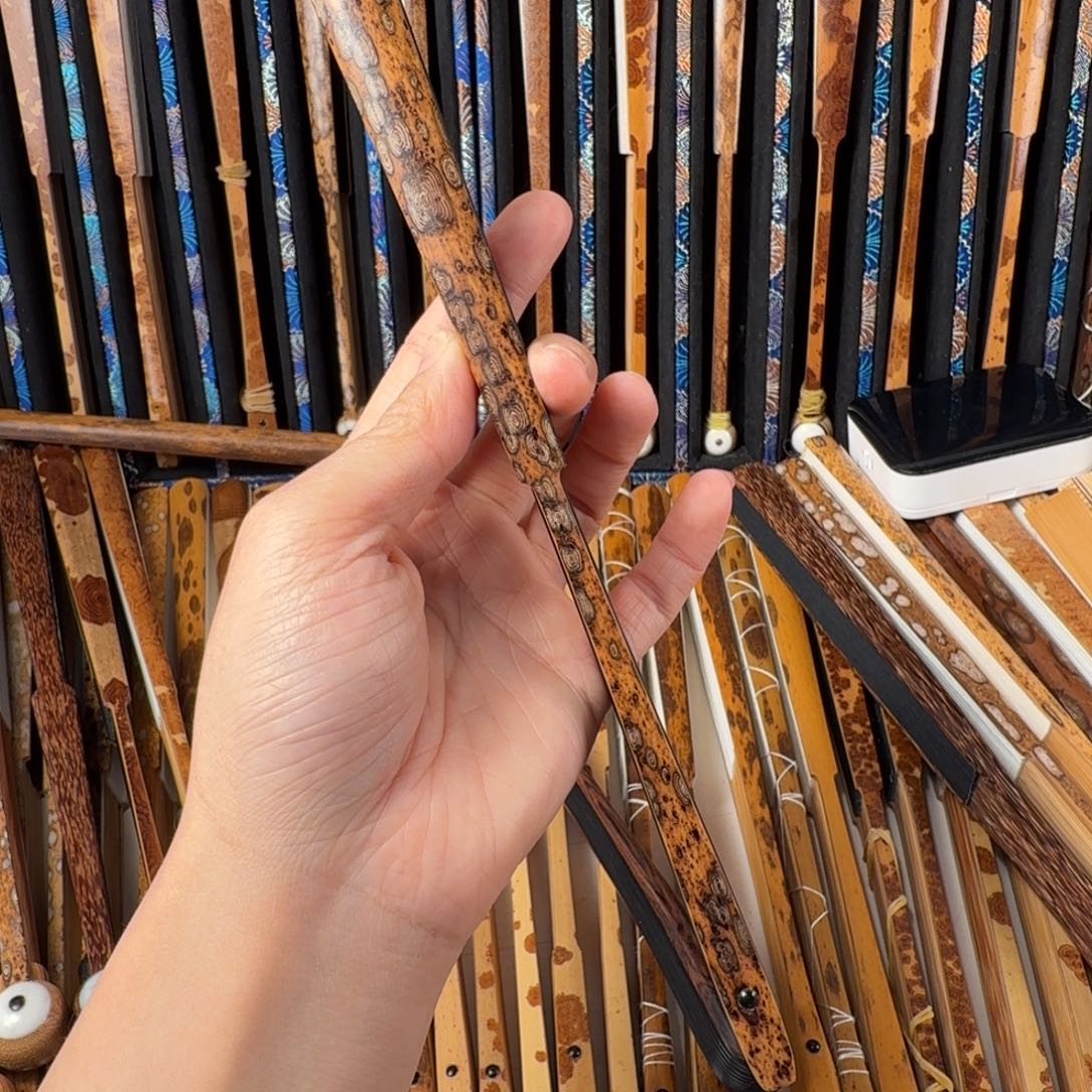 扇子诺*兵哥扇艺斑竹折扇