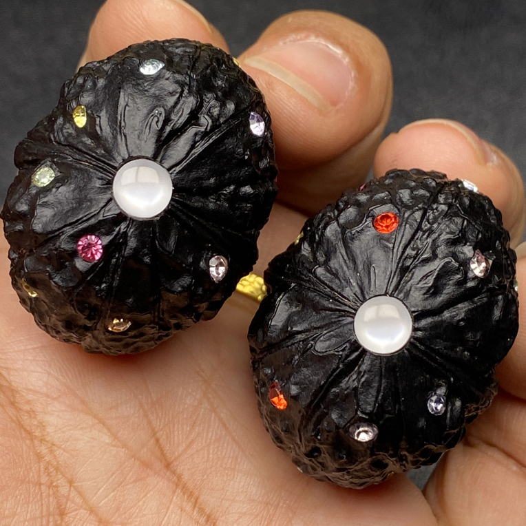 云南铁核桃 文玩核桃 地闷蟒纹龙蛋 37尺镶嵌 发货一物一图 