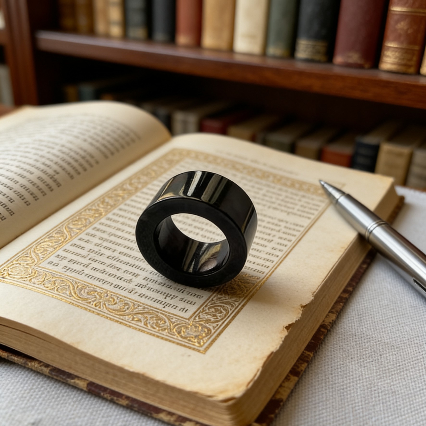 天然翡翠a货戒指扳指，男士扳指 、乌鸡翡翠，玄黑个性翡翠扳指定制