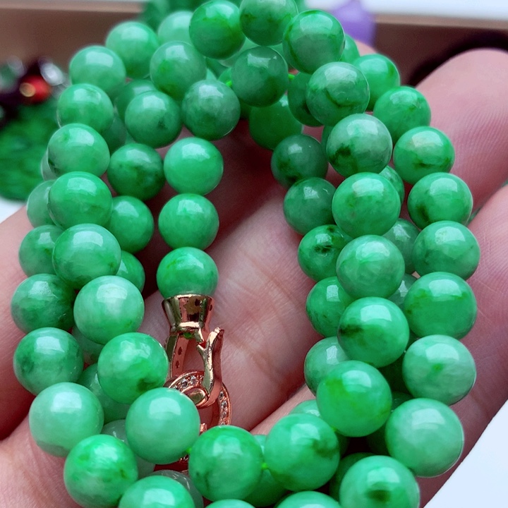 翡翠未镶嵌毛衣链