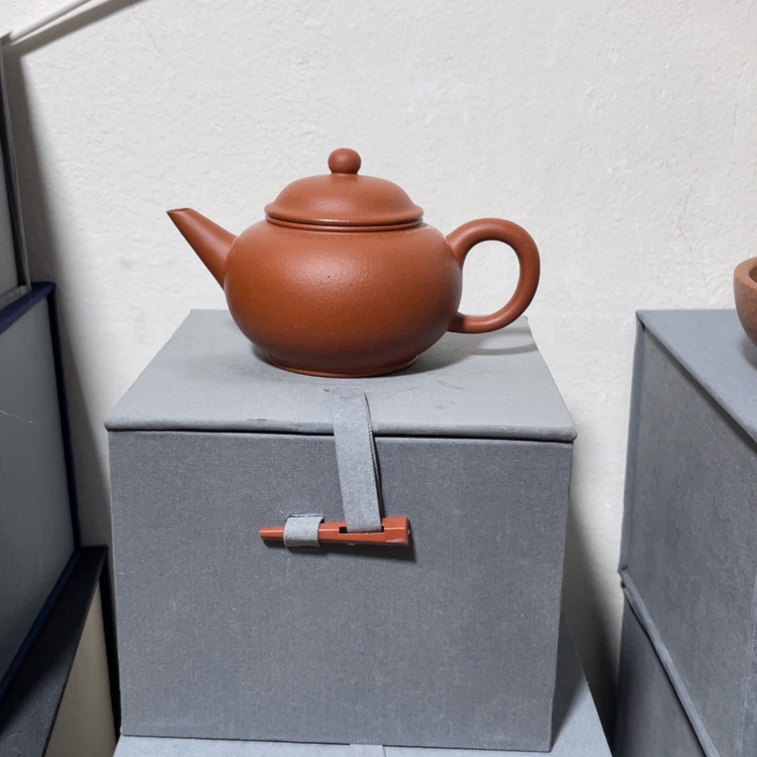 紫砂茶壶生砂朱泥
