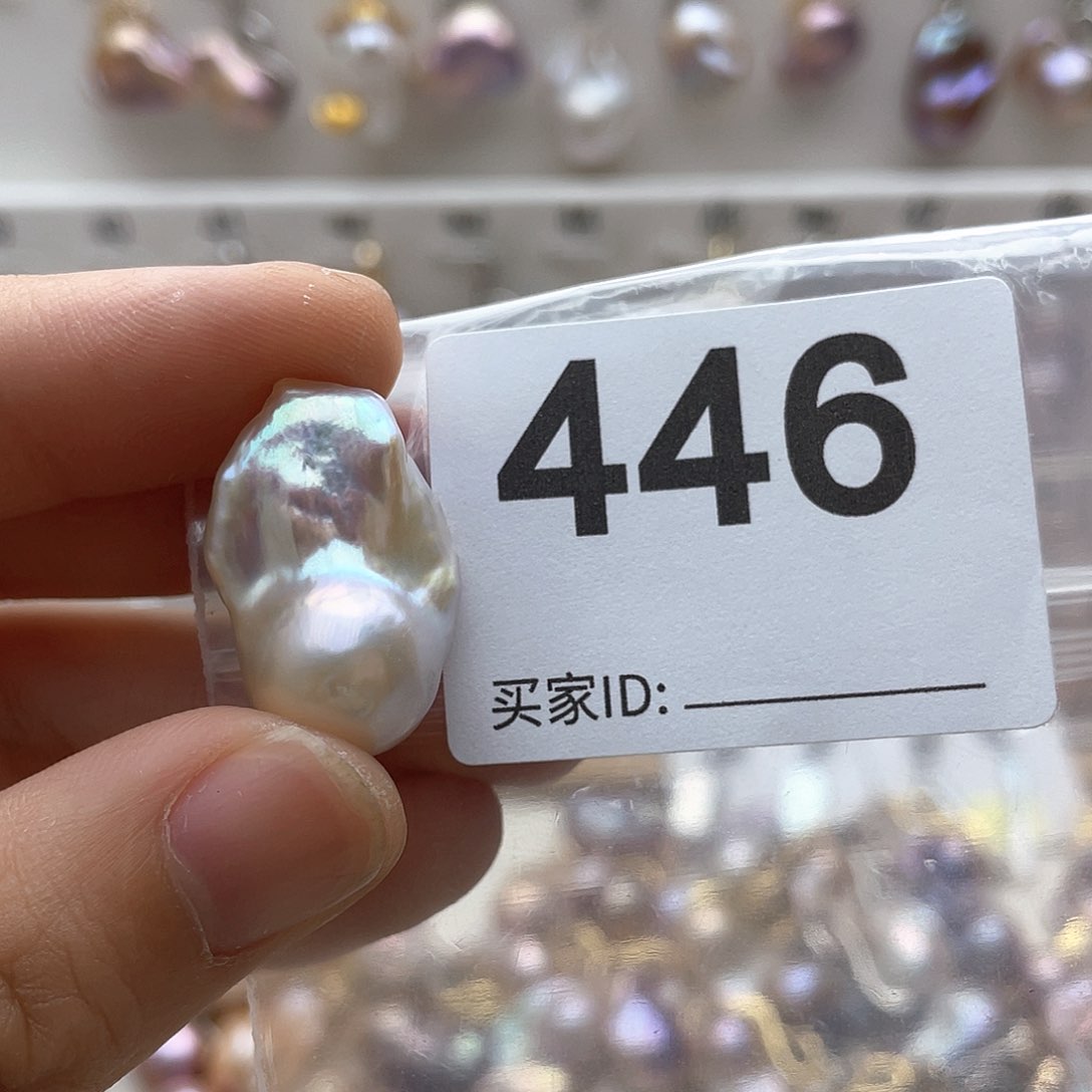 淡水珍珠14K金镶嵌颈饰李*