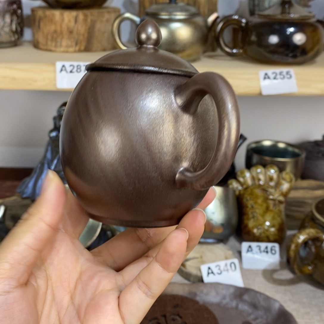 P****.建水紫陶柴烧茶壶