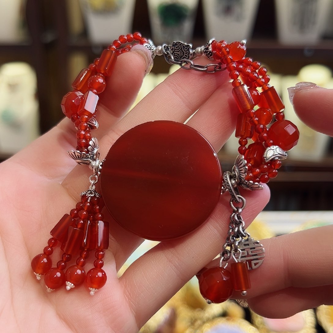 玛瑙/玉髓手链未镶嵌手链